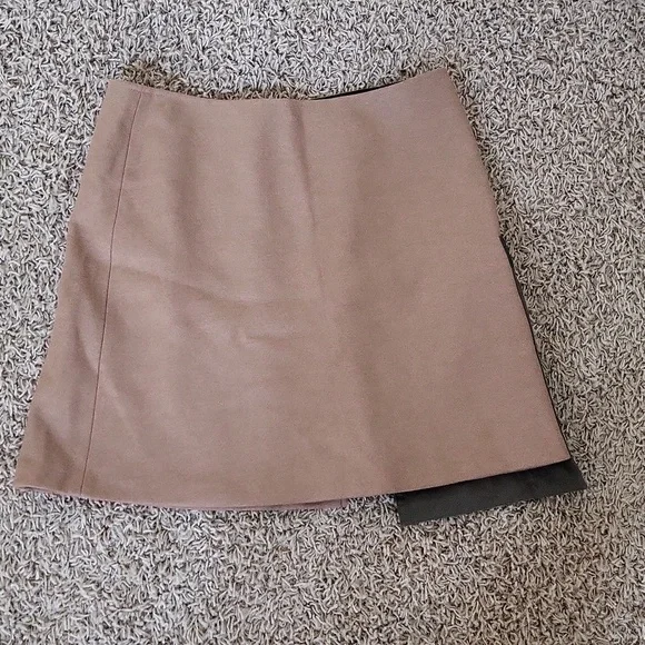 NWT Hydrogen Alberto Biani Skirt Wrap Mini Wool Blend Size 44/Large SkullS - Picture 4 of 5